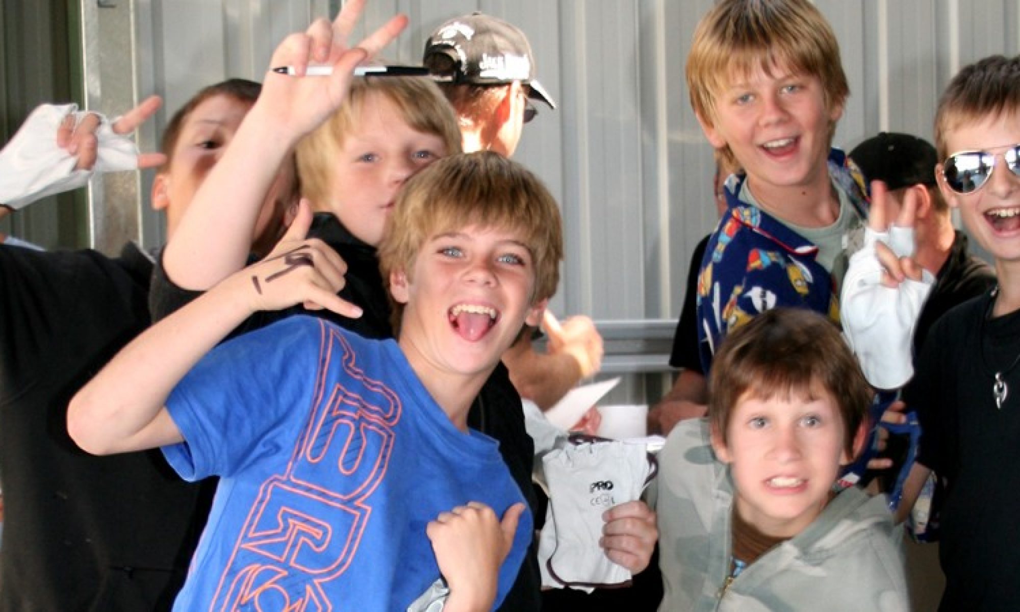 Kids enjoying a paintball activity day